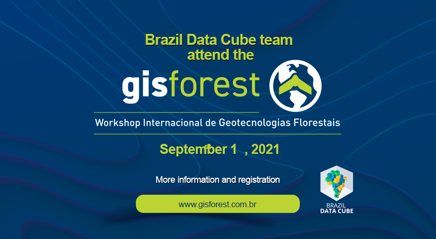 Brazil Data Cube team will attend the GISFOREST Workshop